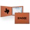 Home State Cognac Leatherette Diploma / Certificate Holders - Front and Inside - Main