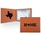 Home State Leatherette Certificate Holder (Personalized)