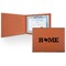 Home State Leatherette Certificate Holder - Front (Personalized)