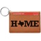 Home State Cognac Leatherette Keychain ID Holders - Front Credit Card
