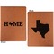 Home State Cognac Leatherette Portfolios with Notepad - Large - Double Sided - Apvl