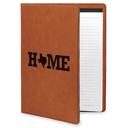 Home State Leatherette Portfolio with Notepad - Large - Single Sided (Personalized)