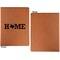 Home State Cognac Leatherette Portfolios with Notepad - Large - Single Sided - Apvl