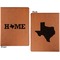 Home State Cognac Leatherette Portfolios with Notepad - Small - Double Sided- Apvl