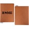 Home State Cognac Leatherette Portfolios with Notepad - Small - Single Sided- Apvl