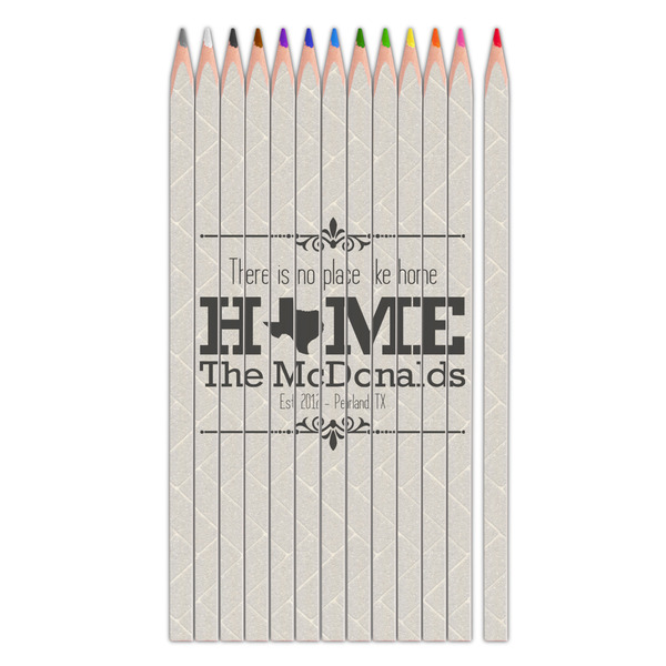 Custom Home State Colored Pencils (Personalized)