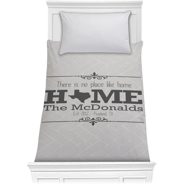 Custom Home State Comforter - Twin (Personalized)