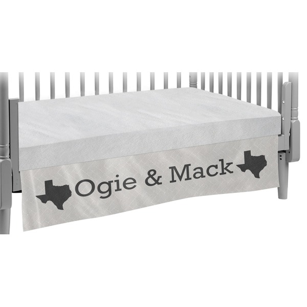 Custom Home State Crib Skirt (Personalized)