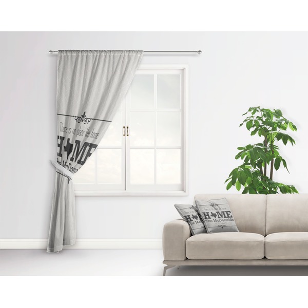 Home State Curtain With Window and Rod - in Room Matching Pillow
