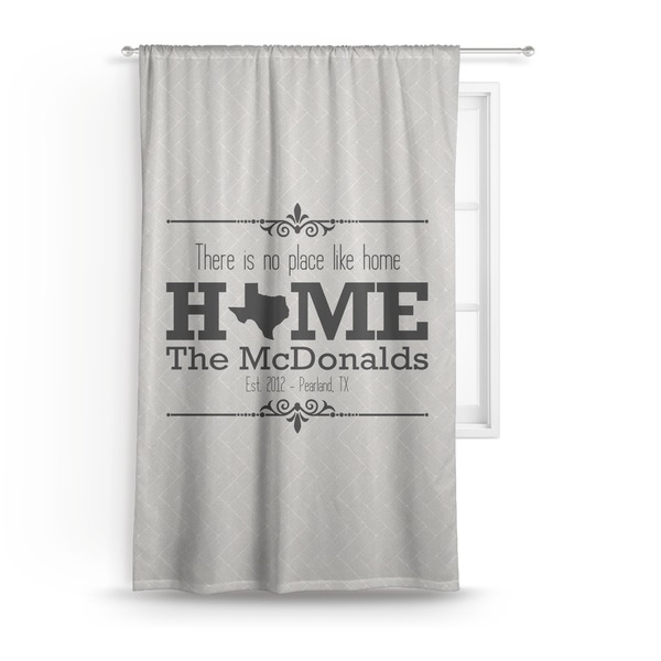 Custom Home State Curtain - 50"x84" Panel (Personalized)