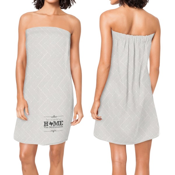 Home State Custom Bath Wrap - Front & Back View