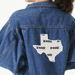 Home State Twill Iron On Patch - Custom Shape - 2XL - Set of 4