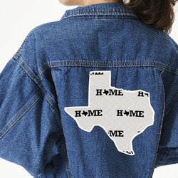 Home State Twill Iron On Patch - Custom Shape - 3XL - Set of 4
