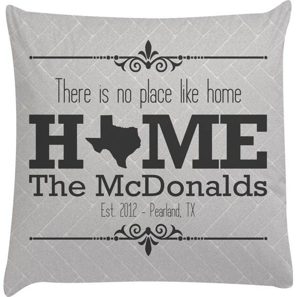 Custom Home State Decorative Pillow Case (Personalized)