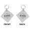 Home State Diamond Keychain (Front + Back)