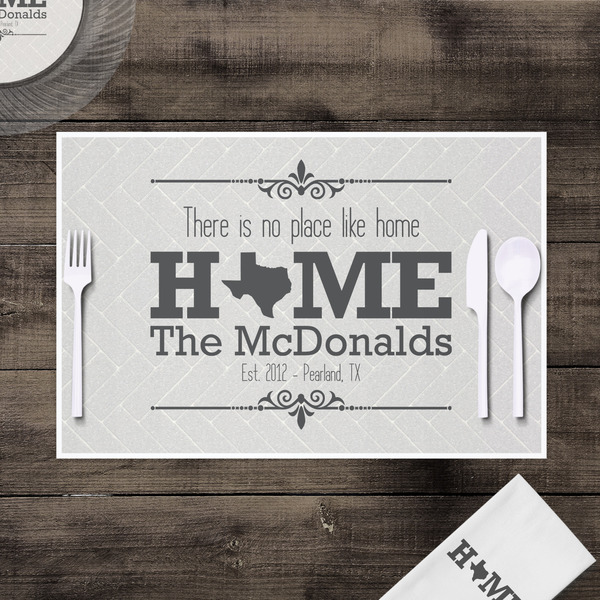 Home State Disposable Paper Placemat - In Context