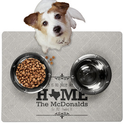 Home State Dog Food Mat - Medium w/ Name or Text