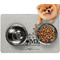 Home State Dog Food Mat - Small LIFESTYLE