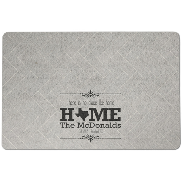 Custom Home State Dog Food Mat w/ Name or Text