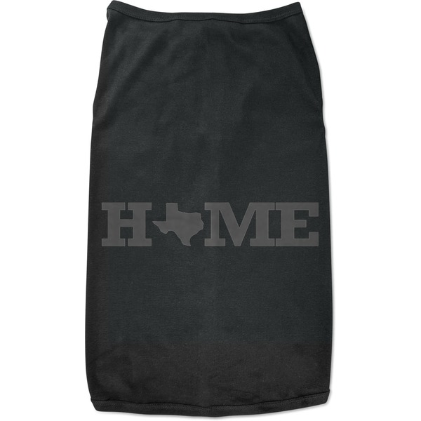 Custom Home State Black Pet Shirt - L