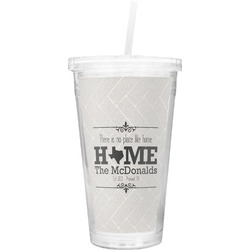 Home State Double Wall Tumbler with Straw (Personalized)