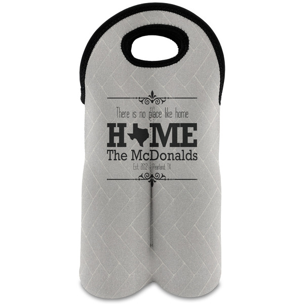 Custom Home State Wine Tote Bag (2 Bottles) (Personalized)