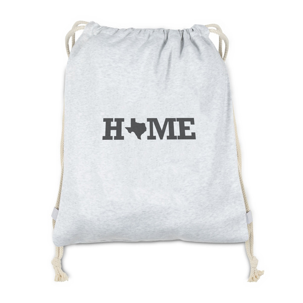 Custom Home State Drawstring Backpack - Sweatshirt Fleece