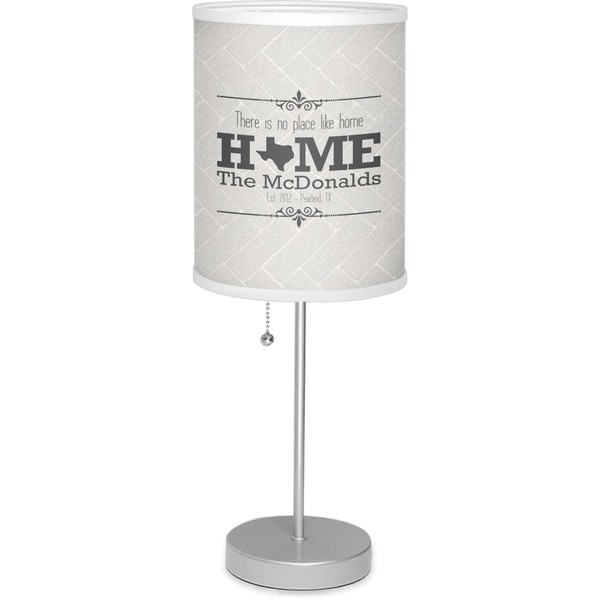 Custom Home State Lamp with Drum Shade (Personalized)