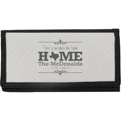 Home State Canvas Checkbook Cover (Personalized)