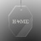Home State Engraved Glass Ornaments - Octagon