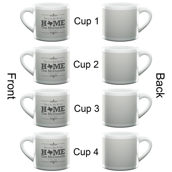 Home State Espresso Cup - 6oz (Double Shot Set of 4) APPROVAL