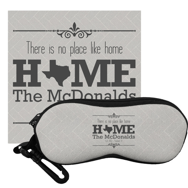 Custom Home State Eyeglass Case & Cloth (Personalized)