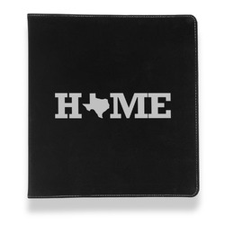 Home State Leather Binder - 1" - Black (Personalized)