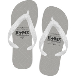 Home State Flip Flops - Large (Personalized)