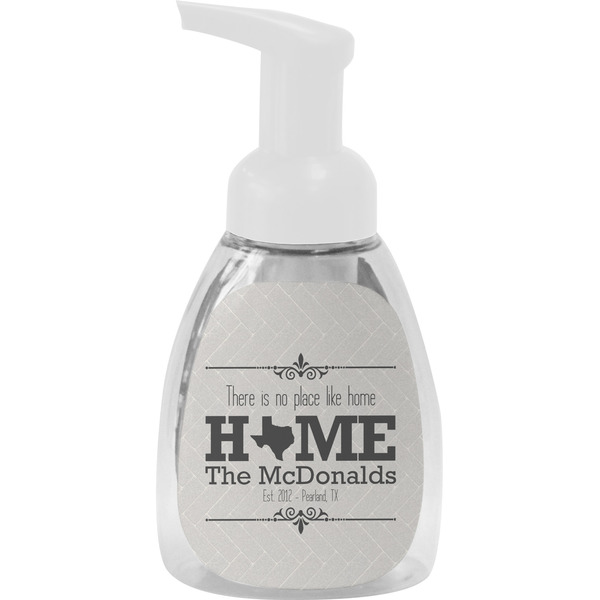 Custom Home State Foam Soap Bottle - White (Personalized)