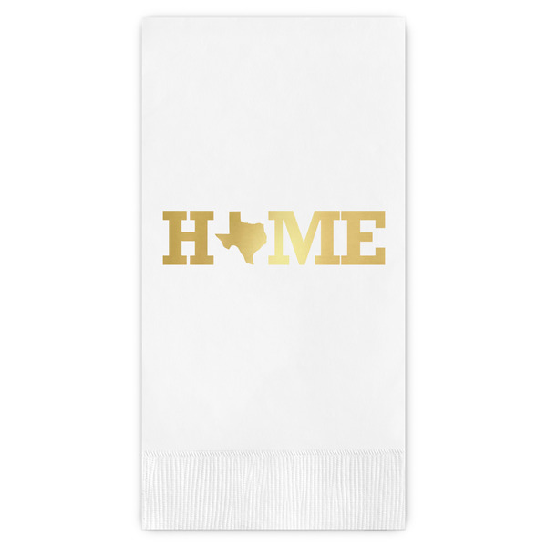 Custom Home State Guest Napkins - Foil Stamped (Personalized)