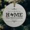 Home State Frosted Glass Ornament - Round (Lifestyle)