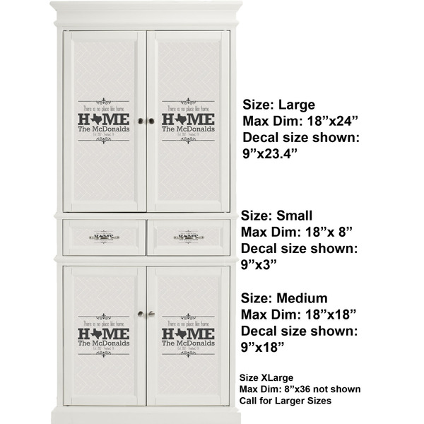 Home State Full Cabinet (Show Sizes)