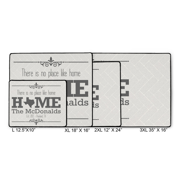 Home State Gaming Mats - SIZE CHART