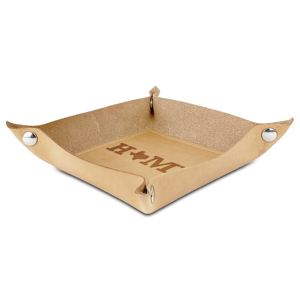 Home State Genuine Leather Valet Trays - ANGLE (folded)