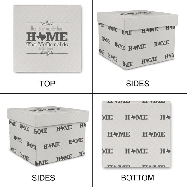 Home State Gift Boxes with Lid - Canvas Wrapped - Large - Approval