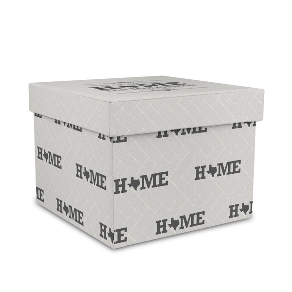 Custom Home State Gift Box with Lid - Canvas Wrapped - Medium (Personalized)