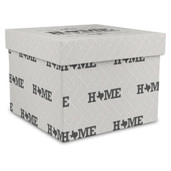 Home State Gift Box with Lid - Canvas Wrapped - XX-Large (Personalized)