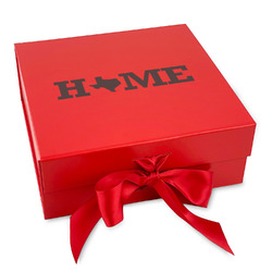 Home State Gift Box with Magnetic Lid - Red