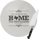 Home State Round Glass Cutting Board (Personalized)