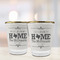 Home State Glass Shot Glass - with gold rim - LIFESTYLE