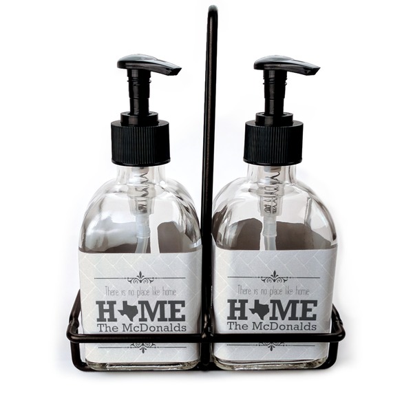 Custom Home State Glass Soap & Lotion Bottles (Personalized)