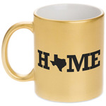 Home State Metallic Gold Mug (Personalized)