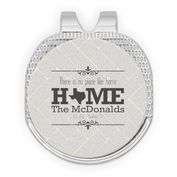 Home State Golf Ball Marker - Hat Clip - Silver