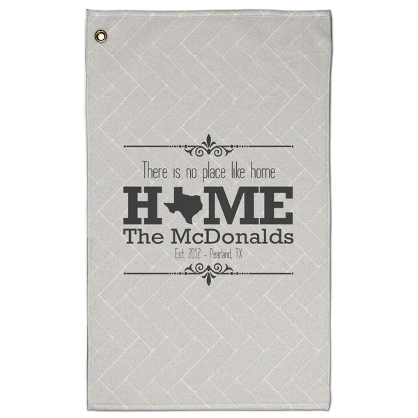 Custom Home State Golf Towel - Poly-Cotton Blend w/ Name or Text